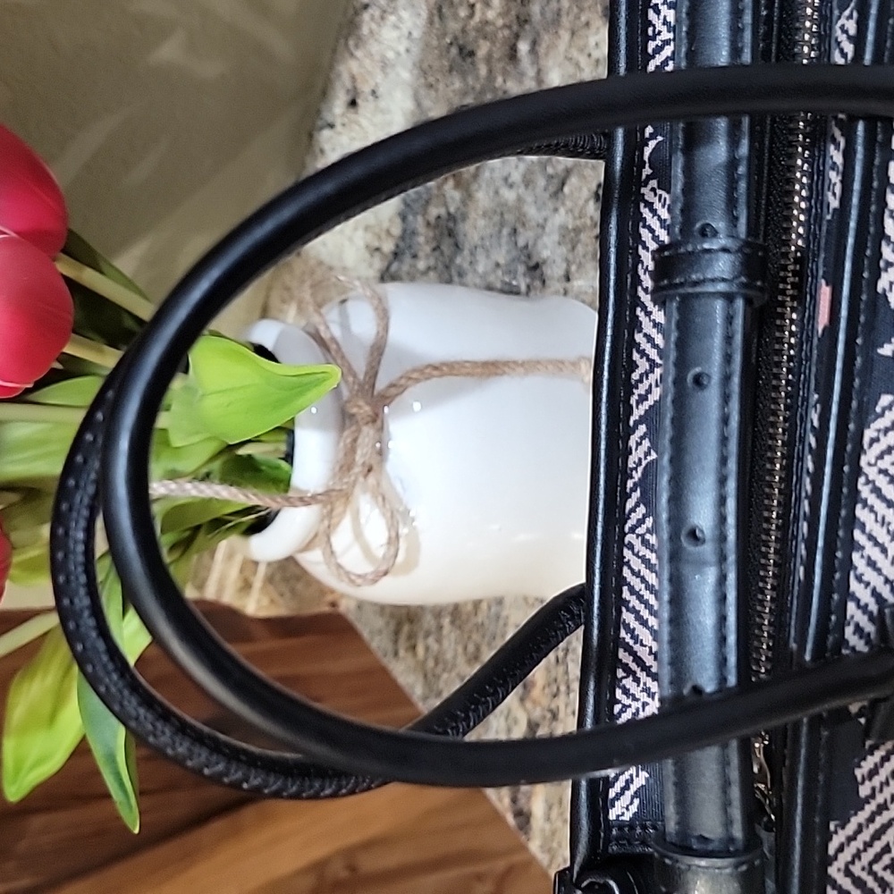 Kate Spade EUC Ella herringbone floral mini tote - Picture 4 of 9
